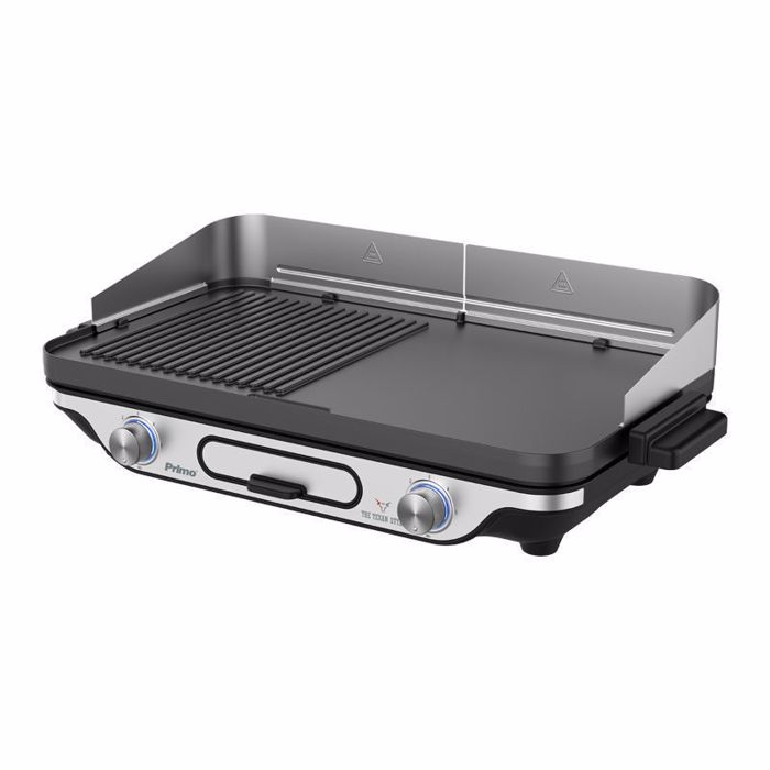 Primo PRBQ-40498 Epitrapezia Ilektriki Psistaria Leias kai Avlakotis Plakas 2400W Anoxeidoti me Ruthmizomeno Thermostati 41.8x37.3ek.